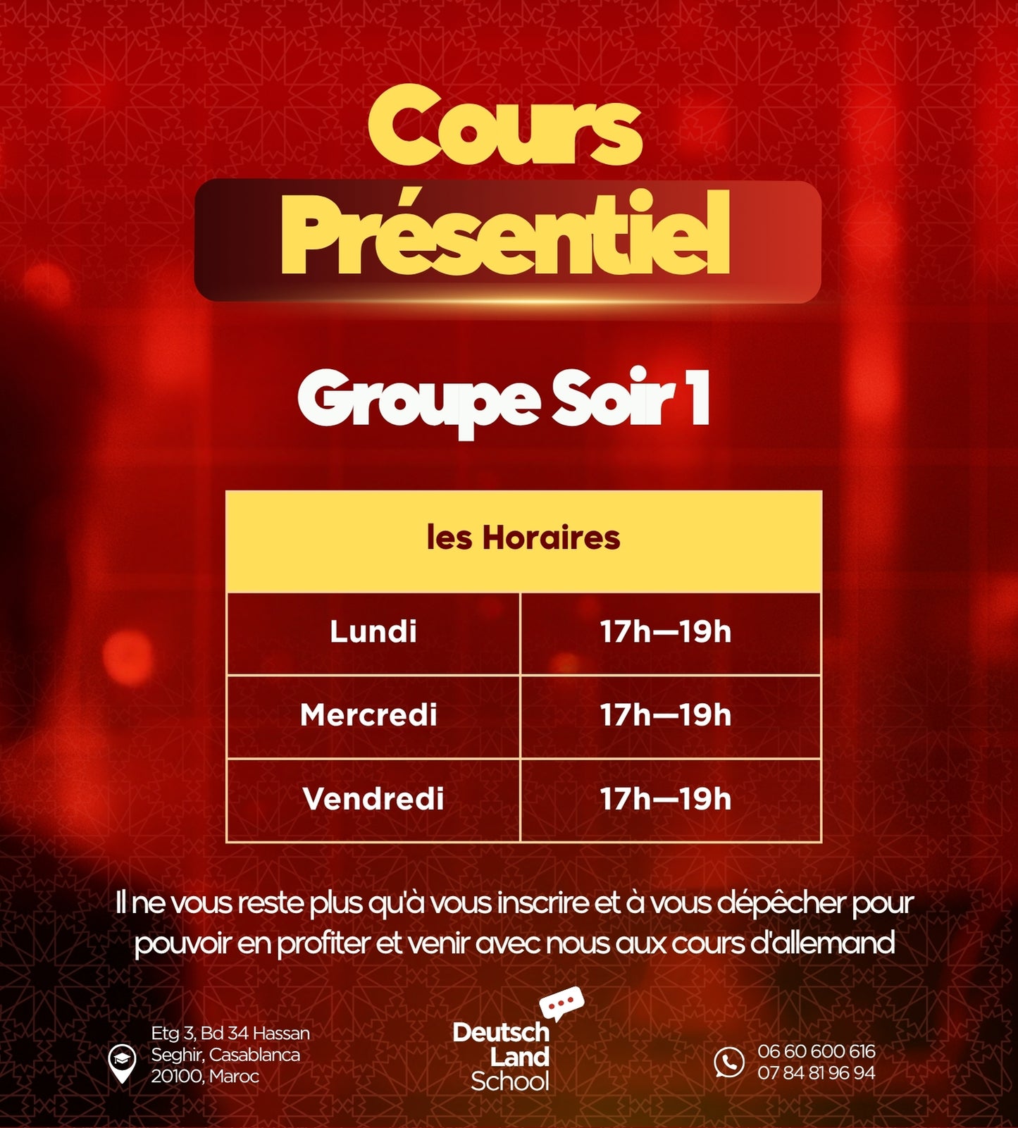 Groupe C présentiel Soir